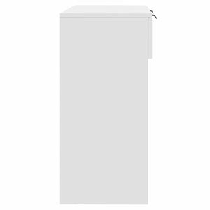 Tavolino da Salotto Bianco 90x36x75 cm in Legno Multistrato 811331