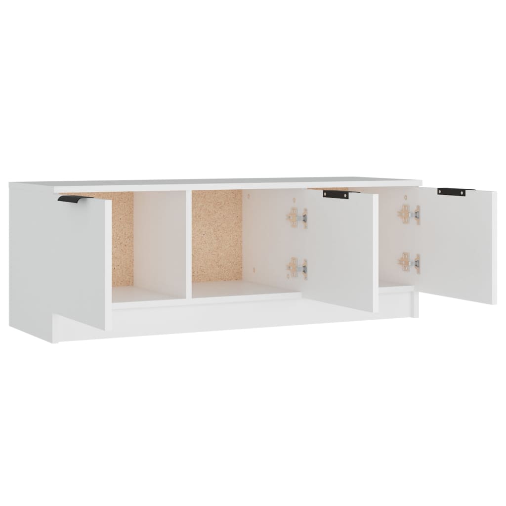 Mobile Porta TV Bianco 102x35x36,5 cm in Legno Multistrato 811358