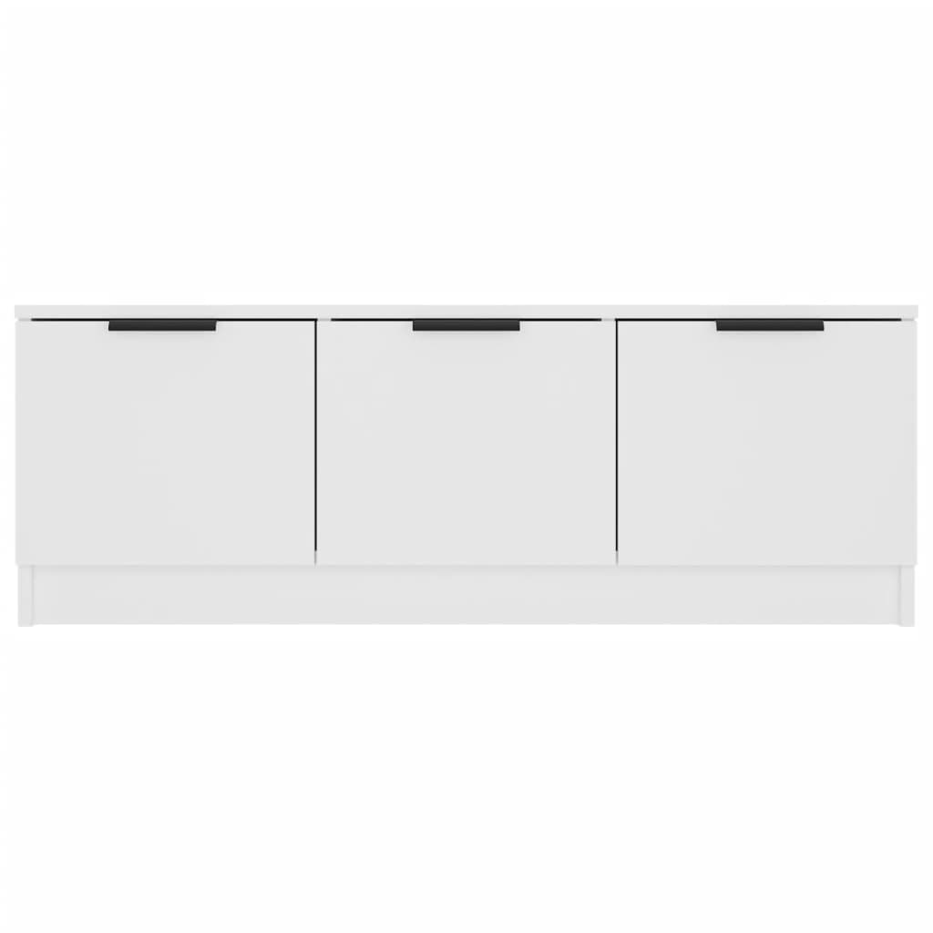 Mobile Porta TV Bianco 102x35x36,5 cm in Legno Multistrato 811358