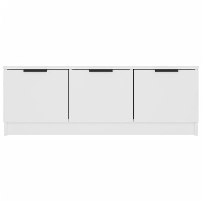 Mobile Porta TV Bianco 102x35x36,5 cm in Legno Multistrato 811358