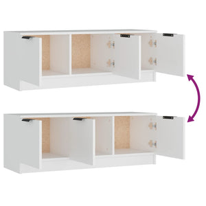 Mobile Porta TV Bianco 102x35x36,5 cm in Legno Multistrato 811358