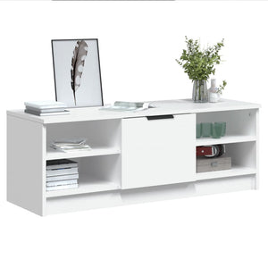 Mobile Porta TV Bianco 102x35,5x36,5 cm in Legno Multistrato cod mxl 16962