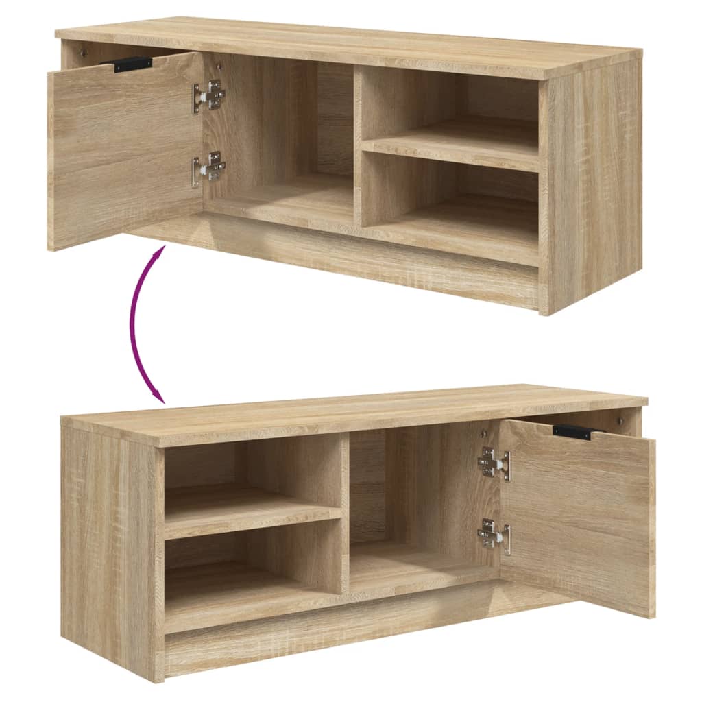 Mobile Porta TV Rovere Sonoma 102x35,5x36,5cm Legno Multistrato 811370