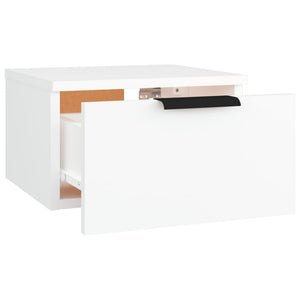 Comodino a Muro Bianco 34x30x20 cm cod mxl 69319