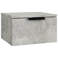 Comodino a Muro Grigio Cemento 34x30x20 cm cod mxl 50482