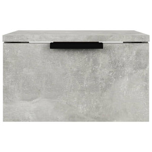 Comodino a Muro Grigio Cemento 34x30x20 cm cod mxl 50482