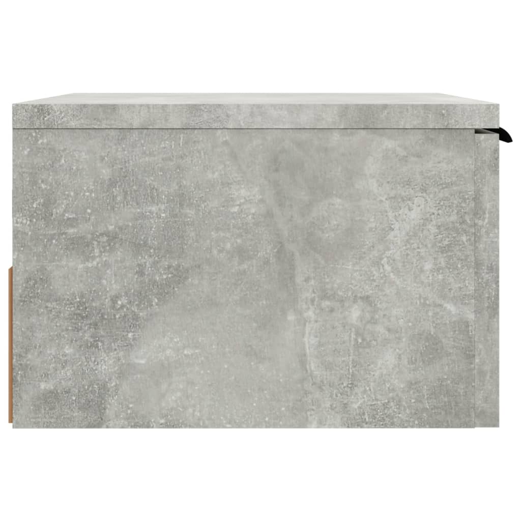 Comodino a Muro Grigio Cemento 34x30x20 cm cod mxl 50482