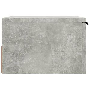 Comodino a Muro Grigio Cemento 34x30x20 cm cod mxl 50482