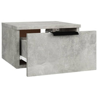 Comodino a Muro Grigio Cemento 34x30x20 cm cod mxl 50482