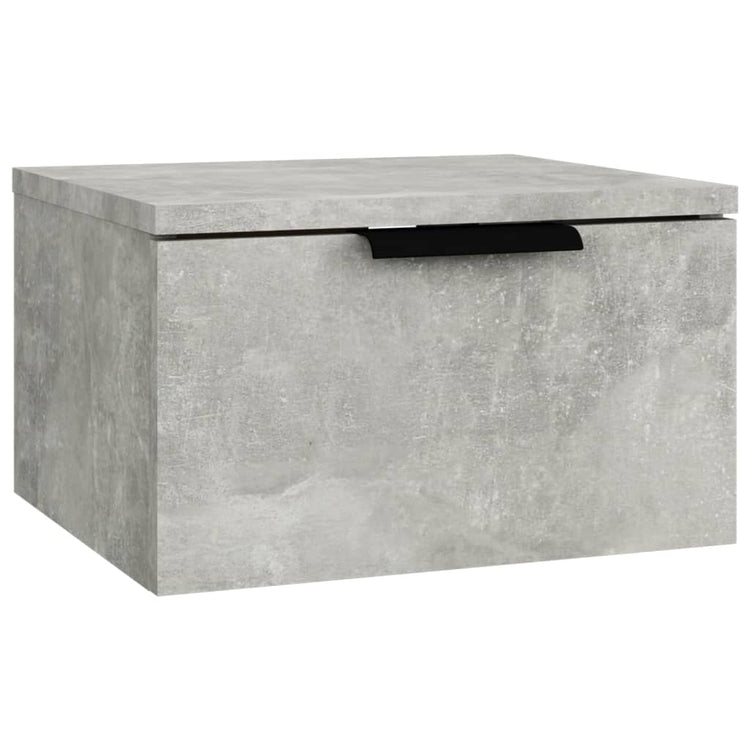 Comodini a Muro 2 pz Grigio Cemento 34x30x20 cm cod mxl 50125