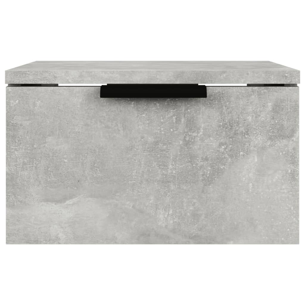 Comodini a Muro 2 pz Grigio Cemento 34x30x20 cm cod mxl 50125