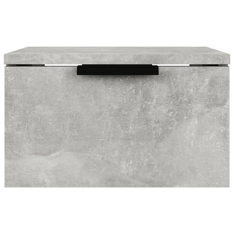 Comodini a Muro 2 pz Grigio Cemento 34x30x20 cm cod mxl 50125