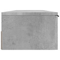 Armadietto a Muro Grigio Cemento 102x30x20 cm Legno Multistrato 811407