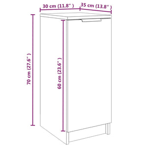 Scarpiera Bianca 30x35x70 cm in Legno Multistrato 811412