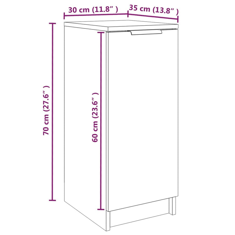 Scarpiera Grigio Cemento 30x35x70 cm in Legno Multistrato cod mxl 52959