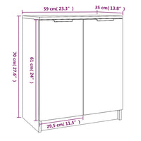 Scarpiera Bianca 59x35x70 cm in Legno Multistrato cod mxl 53346