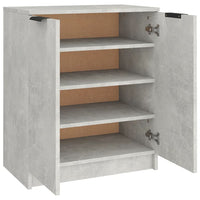 Scarpiera Grigio Cemento 59x35x70 cm in Legno Multistrato cod mxl 41737