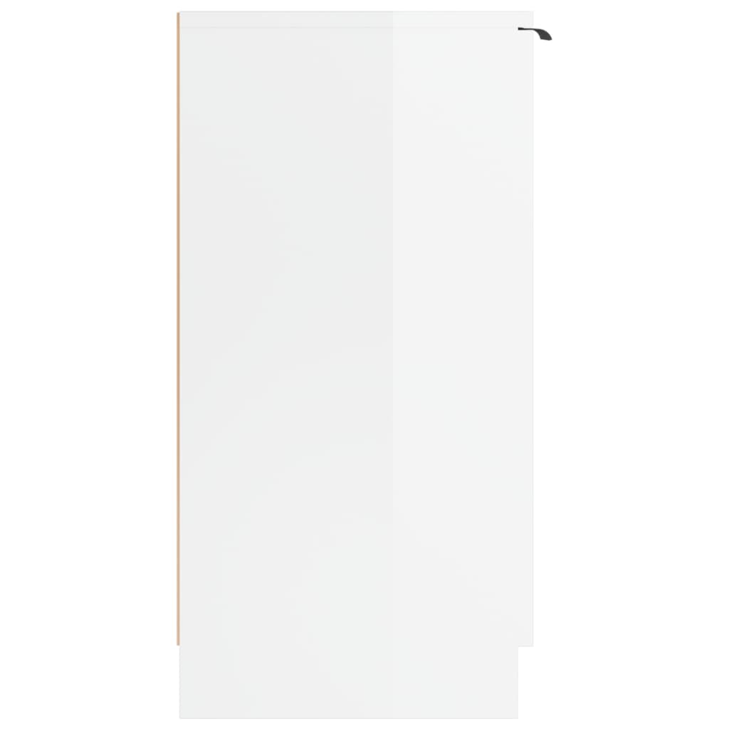 Scarpiera Bianco Lucido 59x35x70 cm in Legno Multistrato cod mxl 48535