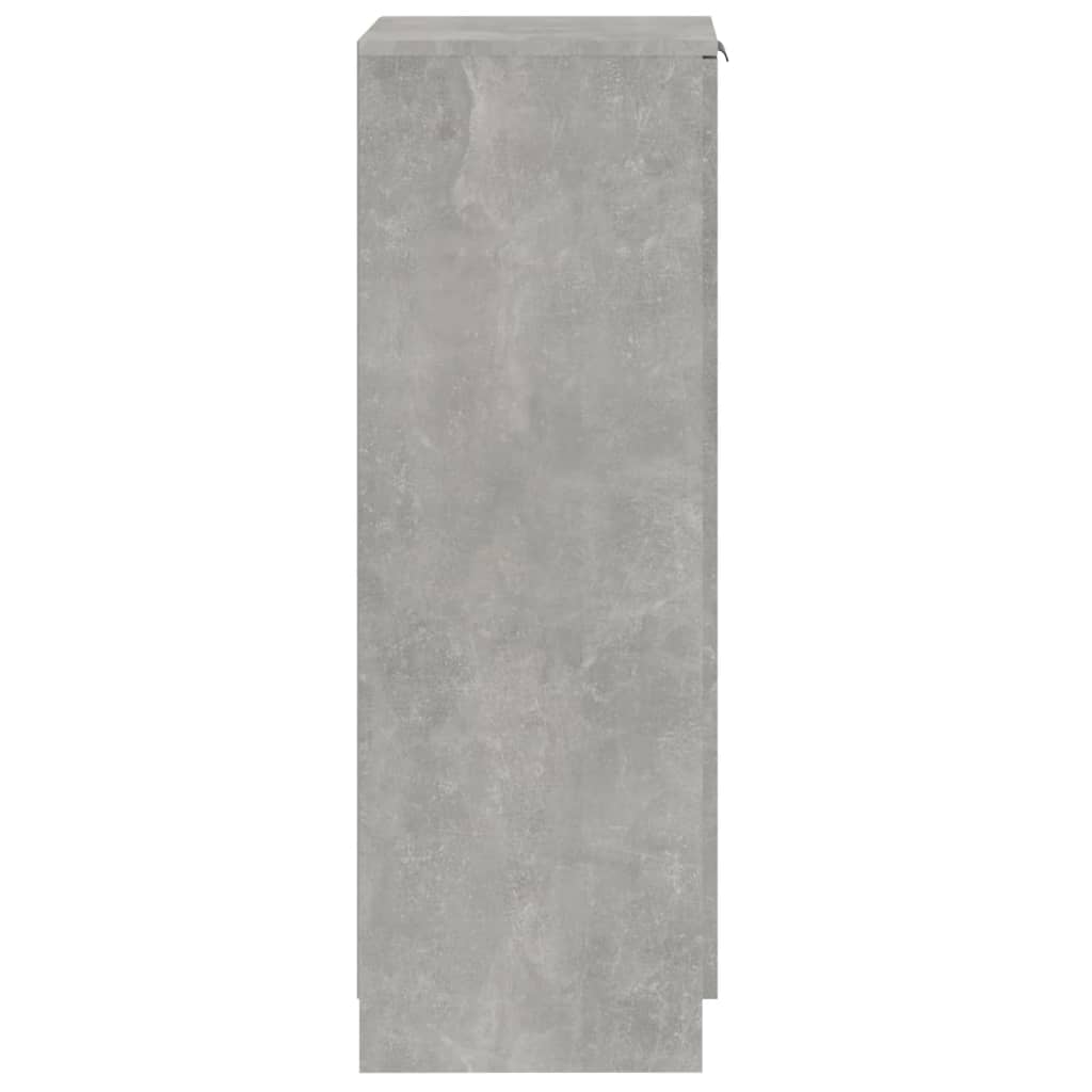 Scarpiera Grigio Cemento 30x35x100 cm in Legno Multistrato cod mxl 70027