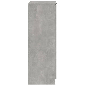 Scarpiera Grigio Cemento 30x35x100 cm in Legno Multistrato cod mxl 70027