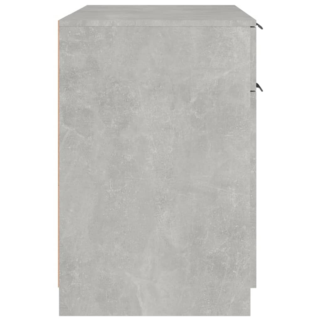 Scrivania Grigio Cemento 100x50x75 cm in Legno Multistrato cod mxl 72353