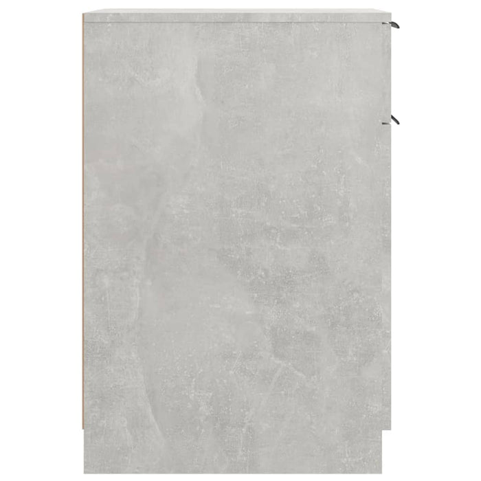 Armadietto da Scrivania Grigio Cemento 33,5x50x75 cm Legno