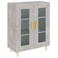 Credenza Grigio Cemento 69,5x34x90 cm in Legno Multistrato cod mxl 5799