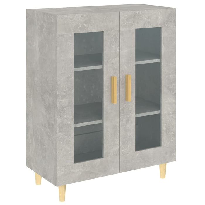 Credenza Grigio Cemento 69,5x34x90 cm in Legno Multistrato cod mxl 5799