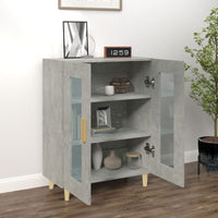 Credenza Grigio Cemento 69,5x34x90 cm in Legno Multistrato cod mxl 5799