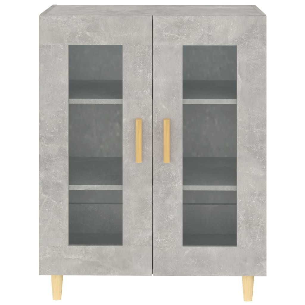 Credenza Grigio Cemento 69,5x34x90 cm in Legno Multistrato cod mxl 5799