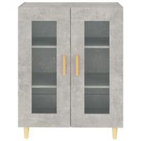 Credenza Grigio Cemento 69,5x34x90 cm in Legno Multistrato cod mxl 5799