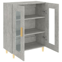 Credenza Grigio Cemento 69,5x34x90 cm in Legno Multistrato cod mxl 5799