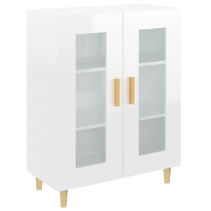 Credenza 69,5x34x90 cm in Legno Multistrato Bianco Lucido 812120