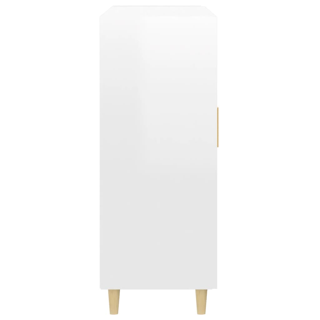 Credenza 69,5x34x90 cm in Legno Multistrato Bianco Lucido 812120