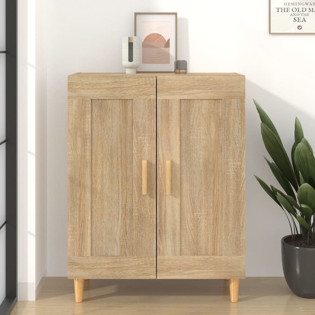 Credenza Rovere Sonoma 69,5x34x90 cm in Legno Multistrato cod mxl 11776