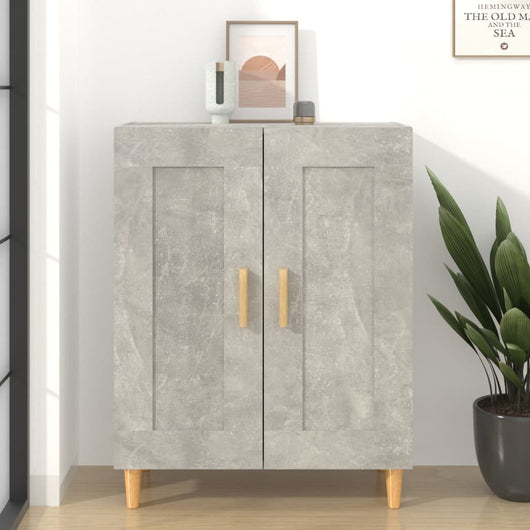 Credenza Grigio Cemento 69,5x34x90 cm in Legno Multistrato cod mxl 27807