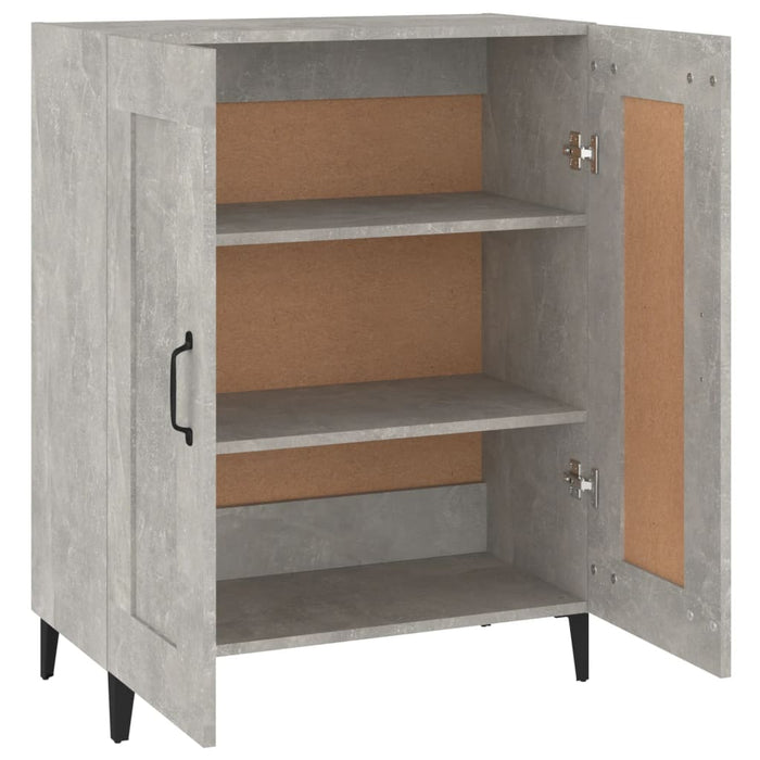 Credenza Grigio Cemento 69,5x34x90 cm in Legno Multistrato cod mxl 14844