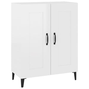 Credenza 69,5x34x90 cm in Legno Multistrato Bianco Lucido 812147