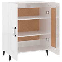 Credenza 69,5x34x90 cm in Legno Multistrato Bianco Lucido 812147