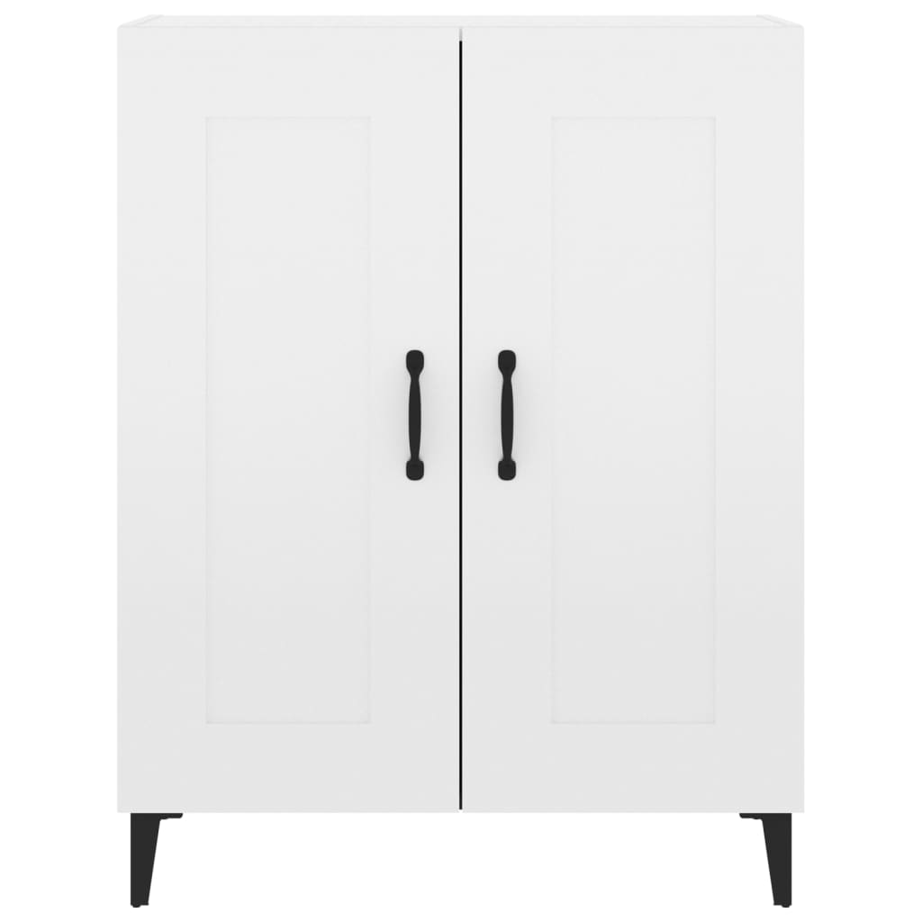 Credenza 69,5x34x90 cm in Legno Multistrato Bianco Lucido 812147