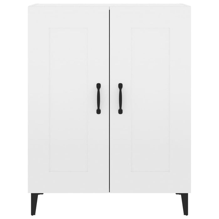 Credenza 69,5x34x90 cm in Legno Multistrato Bianco Lucido 812147