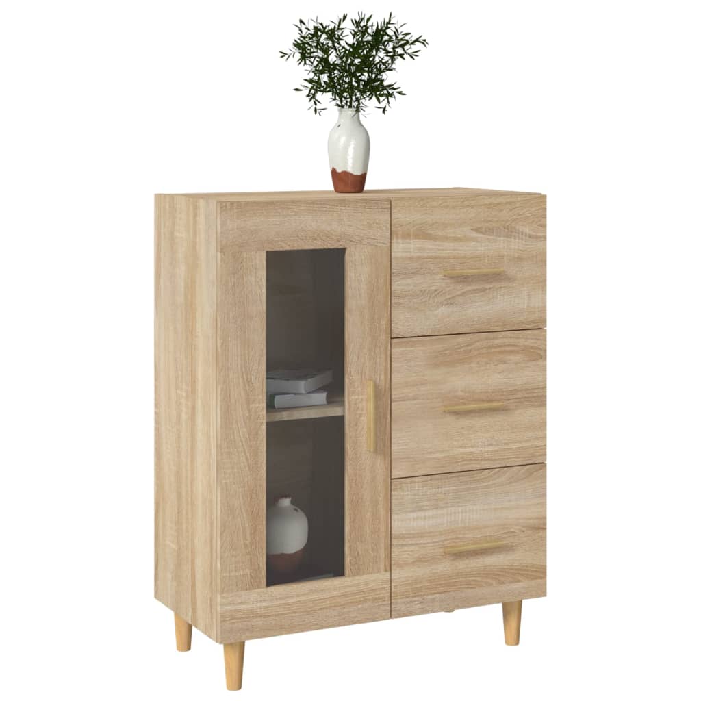 Credenza Rovere Sonoma 69,5x34x90 cm in Legno Multistrato cod mxl 7219