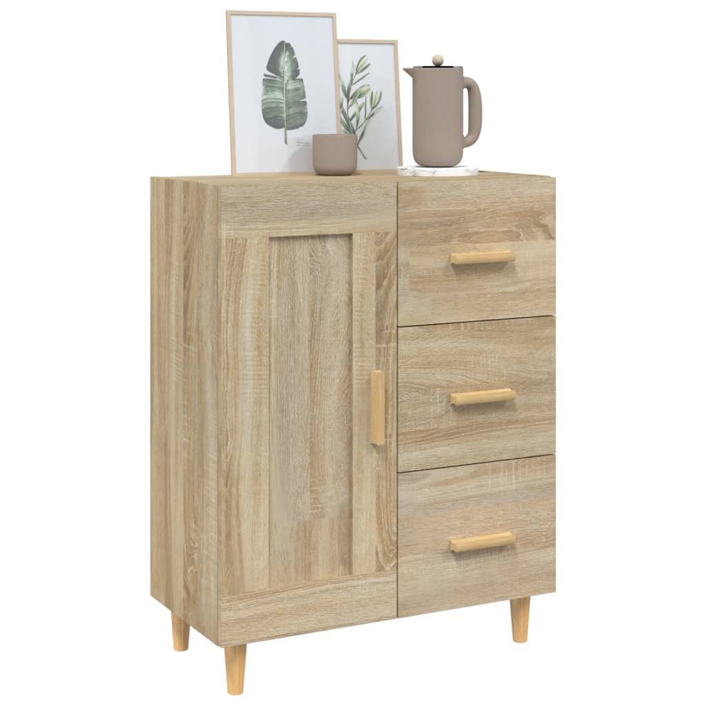 Credenza Rovere Sonoma 69,5x34x90 cm in Legno Multistrato cod mxl 5965