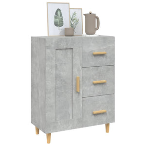 Credenza Grigio Cemento 69,5x34x90 cm in Legno Multistrato cod mxl 18160