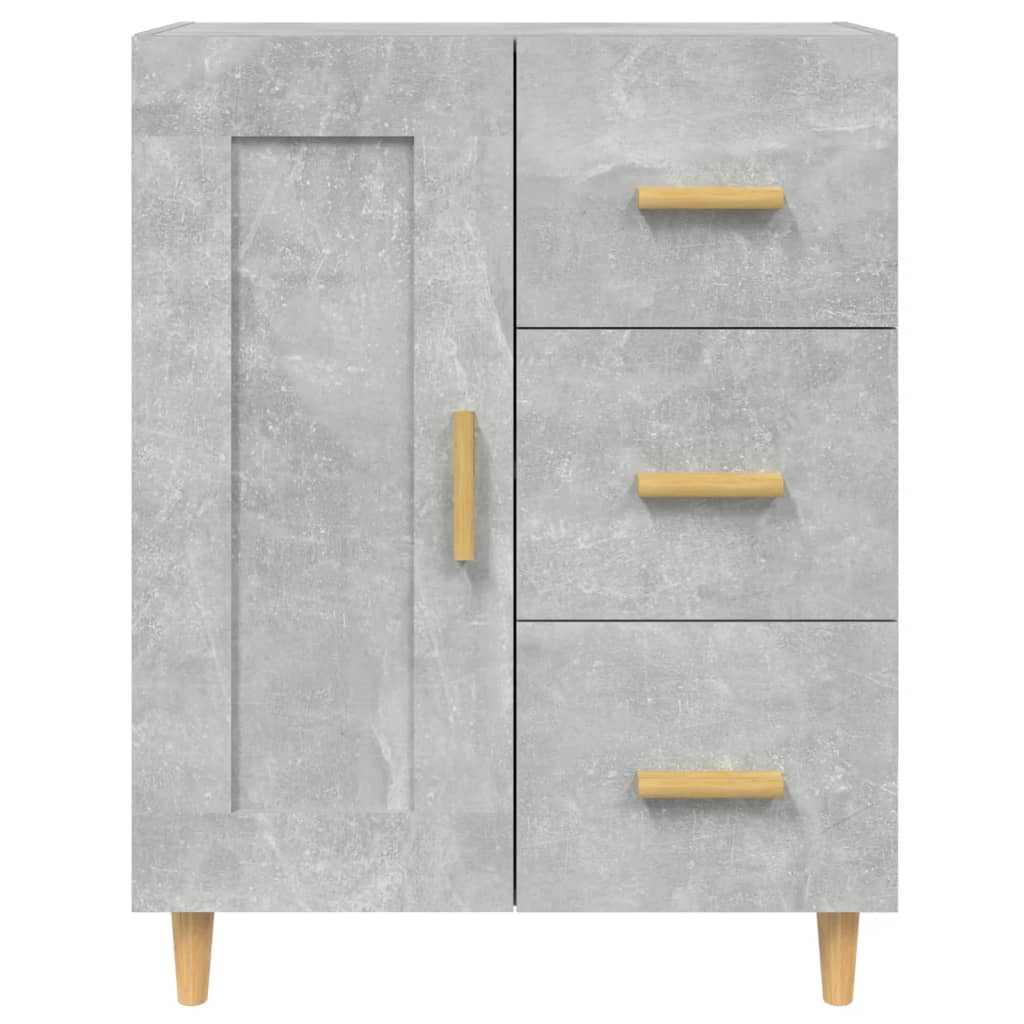 Credenza Grigio Cemento 69,5x34x90 cm in Legno Multistrato cod mxl 18160