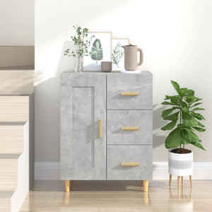 Credenza Grigio Cemento 69,5x34x90 cm in Legno Multistrato cod mxl 18160