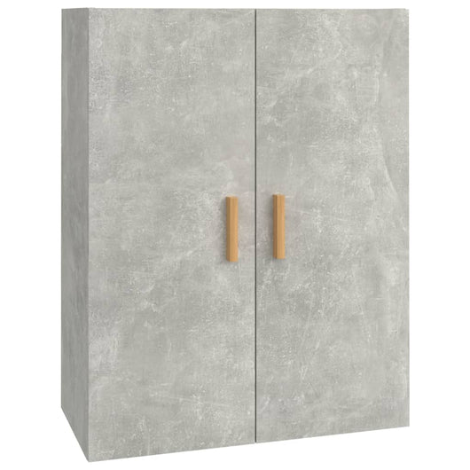 Armadietto Pensile a Parete Grigio Cemento 69,5x34x90 cm 812262