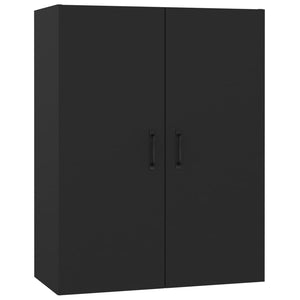 Mobile Pensile Nero 69,5x34x90 cm in Legno Multistrato cod mxl 52264