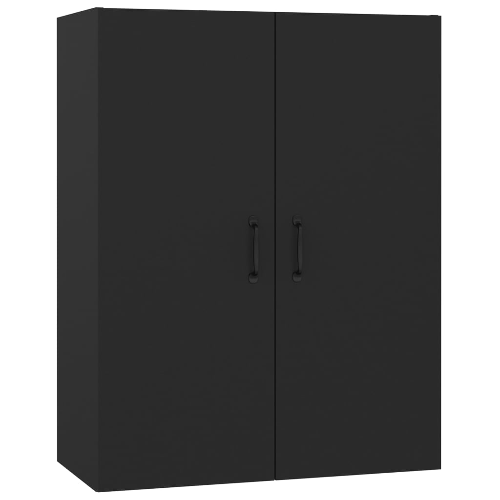 Mobile Pensile Nero 69,5x34x90 cm in Legno Multistrato 812268