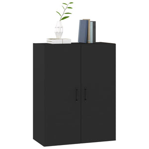 Mobile Pensile Nero 69,5x34x90 cm in Legno Multistrato cod mxl 52264